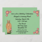 Einladung für Mädchen zum Geburtstag (Vorne/Hinten)