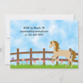 Einladung für Mädchen zum Geburtstag (Rückseite)