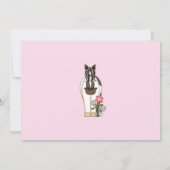 Einladung für Mädchen zum Geburtstag (Rückseite)