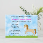 Einladung für Mädchen zum Geburtstag (Stehend Vorderseite)