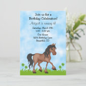 Einladung für Mädchen zum Geburtstag (Stehend Vorderseite)