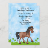 Einladung für Mädchen zum Geburtstag (Vorne/Hinten)