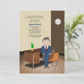 Einladung für männliche Büros/Schulmitarbeiter (Stehend Vorderseite)