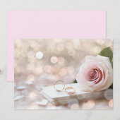 Einladung für maßgeschneiderte Hochzeiten (Vorne/Hinten)