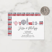 Einladung für maßgeschneiderte Hochzeiten (Vorderseite/Rückseite Beispiel)