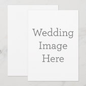 Einladung für maßgeschneiderte Hochzeiten (Vorne/Hinten)