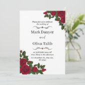 Einladung für maßgeschneiderte Hochzeiten | Elegan (Stehend Vorderseite)