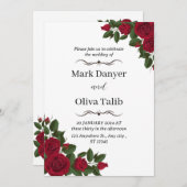 Einladung für maßgeschneiderte Hochzeiten | Elegan (Vorne/Hinten)