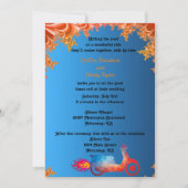 Einladung für mehrfarbige Motorradhochzeiten (Vorderseite)