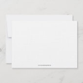 Einladung für moderne Blumenkorallen (Rückseite)