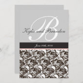 Einladung für Monogramm (Vorne/Hinten)