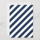 Einladung für Navy und Gold Nautical Baby Shower (Rückseite)