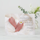 Einladung für Neugeborene Babydusche (Stehend Vorderseite)