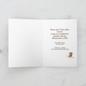 Einladung für niedliche Tierbabydusche (Innenseite)