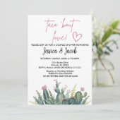 Einladung für Paare Dusche (Stehend Vorderseite)