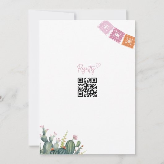 Einladung für Paare Dusche (Rückseite)