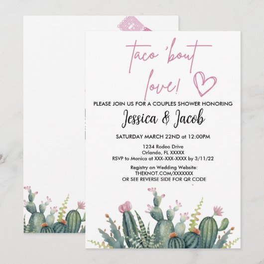 Einladung für Paare Dusche (Vorne/Hinten)