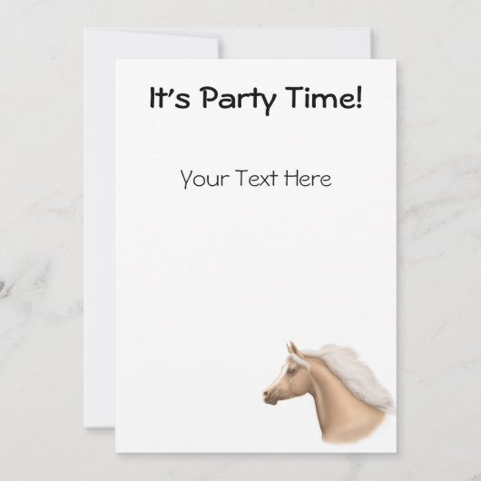 Einladung für Pferde (Rückseite)