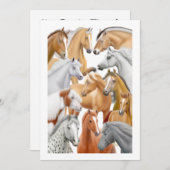 Einladung für Pferde (Vorne/Hinten)