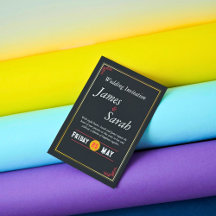 Einladung für Red & Gold-Hochzeiten