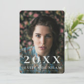 Einladung für seriösen Abschluss im kühlen Jahr (Stehend Vorderseite)