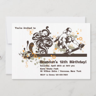 Einladung für Skateboarder