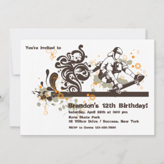 Einladung für Skateboarder
