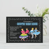 Einladung für Square-Dancing-Partner (Stehend Vorderseite)