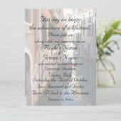 Einladung für themenorientierte Hochzeit Venedigs (Stehend Vorderseite)