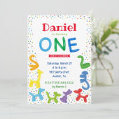 Einladung für Tiere im ersten Jahr (Stehend Vorderseite)