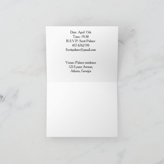 Einladung für Wildpferde (Innenseite)