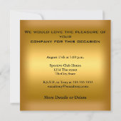 Einladung Fußball Dinner Party Football (Rückseite)