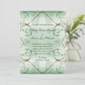 Einladung Geblüht Wasserfarbe (Stehend Vorderseite)