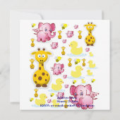 Einladung Geburtskarte (Rückseite)