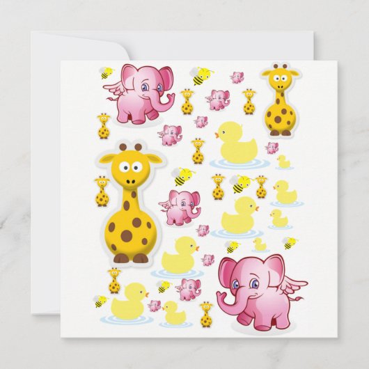 Einladung Geburtskarte (Vorderseite)