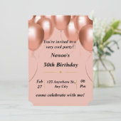 Einladung Geburtskarte (Stehend Vorderseite)