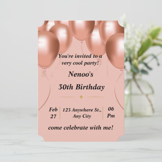 Einladung Geburtskarte (Stehend Vorderseite)