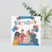 Einladung Geburtstag (Stehend Vorderseite)