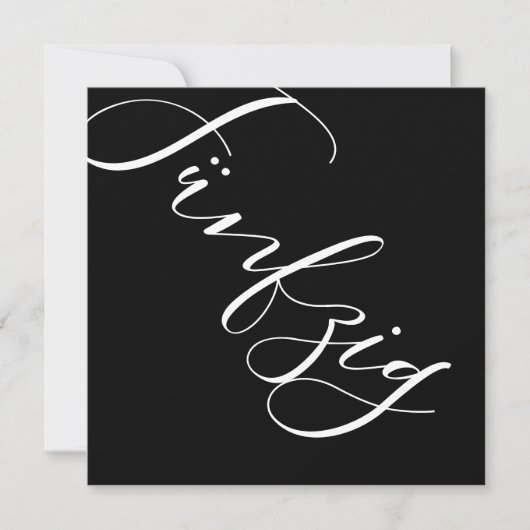 Einladung Geburtstag (inkl. Briefumschlag) (Vorderseite)