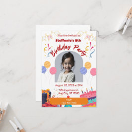 Einladung Geburtstag Personalize Card