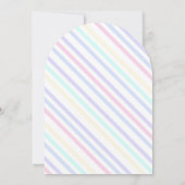 Einladung Geburtstagsfeier mit Einhorn. (Rückseite)