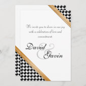 Einladung Geplauderte Freude Verpflichtungszeremon (Vorne/Hinten)