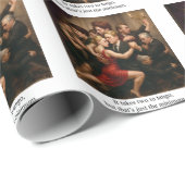 Einladung Geschenkpapier (Rolleneckpunkt)