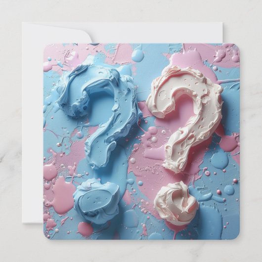 Einladung Geschlecht offenbaren Party einfache ben (Vorderseite)