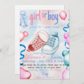 Einladung, Geschlechtsoffenbarung, redaktionell be Einladung (Vorne/Hinten)