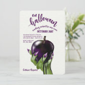 Einladung Gift-Apples Halloween (Stehend Vorderseite)