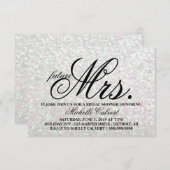 Einladung - Glit Brautparty Zukunft Frau Iridescen (Vorne/Hinten)