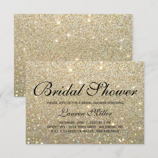 Einladung - Glit Fab Dusche (Vorne/Hinten)