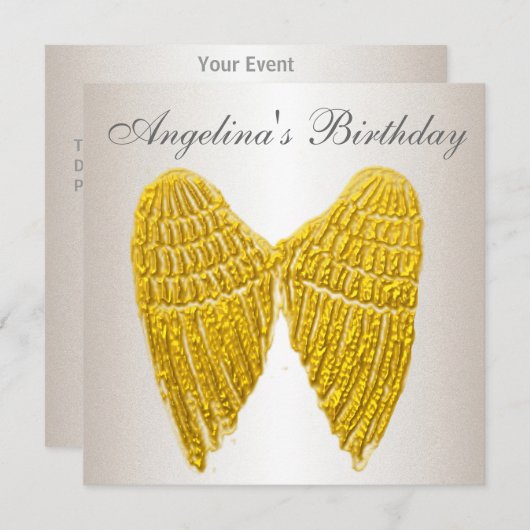 Einladung Gold Wings (Vorne/Hinten)