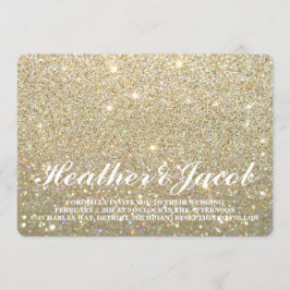 Einladung - Goldene Glit Fab Hochzeit